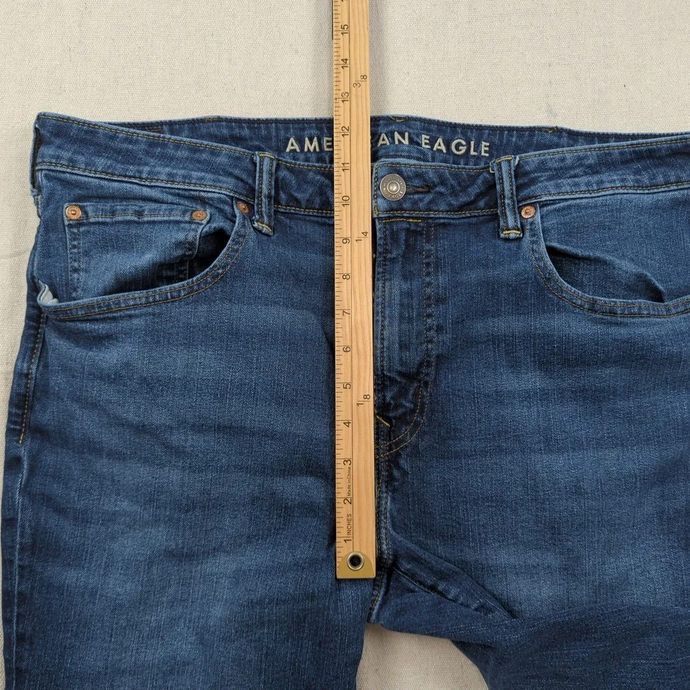 American Eagle Jeans Mens 38x30 Blue Original Western Cowboy Boot Cut